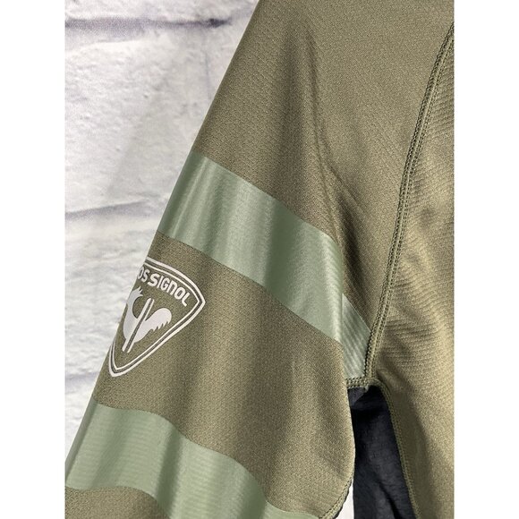 ROSSIGNOL Men's Green Acinus Leaf 3.75 Technology Poursuite 1/2 Zip NWT Medium - Picture 5 of 7